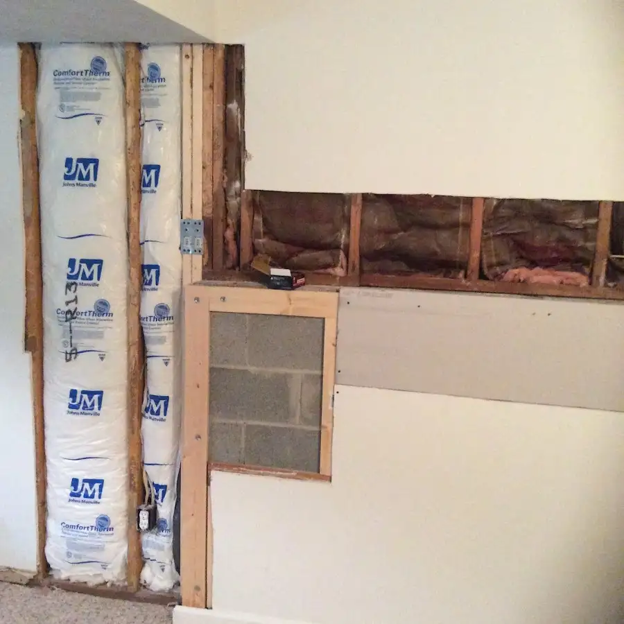 Wall insulation replacement during Contents Cleaning & Restoration in Monroeville